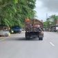 Salah satu Mobil Kontainer Sampah di wilayah Kabupaten Karimun. (foto : ricky/KepriHeadline.id)