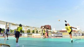 Pertandingan takraw di Kabupaten Karimun, Provinsi Kepulauan Riau di tahun 2020 lalu. (Foto :Humas Pemkab/KepriHeadline.id)