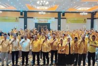 Rakerda DPD Partai Golkar Kabupaten Karimun di Hotel Aston, Sabtu (18/2/2023). Foto: Instagram Golkar Karimun.
