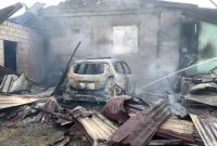 Mobil milk M Taher yang turut terbakar dalam kebakaran yang terjadi, Kamis (23/3/2023). Foto: kepriheadline.id