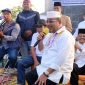 Bupati Karimun Aunur Rafiq bersama Ketua DPRD Karimun Muhammad Yusuf Sirat turut menyumbangkan lagu dalam kegiatan Galang Dana untuk korban longsor di Serasan Sabtu (11/3/2023).