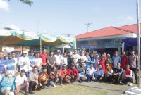 Foto bersama Cabjari Moro bersama Instansi Vertikal dalam kegiatan Ngobjak di Kecamatan Moro, Sabtu (18/3/2023). (Foto: ist/kepriheadline.id)