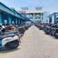 Kondisi parkir di Pelabuhan KPK Karimun. (Foto: Kepriheadline.id)