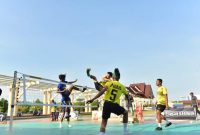 Pertandingan takraw beberapa saat itu di Coastal Area. (Foto: KEPRIHEADLINE.ID)
