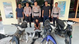 Polisi menangkap Oknum RT di Kundur Berinisial BJ (35) atas dugaan Tindak Curammor. (Foto: Dokumen Polisi)