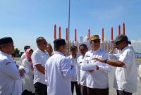 Wakil Bupati Karimun Anwar Hasyim meninjau kesiapan STQH ke-X Provinsi Kepri di Coastal Area. (Foto: Kepriheadline.id)