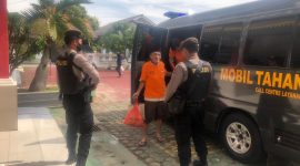 Polisi melakukan penahanan terhadap BM (46) Mantan Kepala Desa Parit atas dugaan Korupsi DD dan ADD di Rutan Karimun. (Foto: istimewa/dokumen polisi)