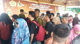 Pantauan pemudik di Pelabuhan Urung, Kecamatan Tanjungberlian. (Foto: Istimewa)