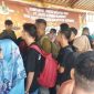 Pantauan pemudik di Pelabuhan Urung, Kecamatan Tanjungberlian. (Foto: Istimewa)