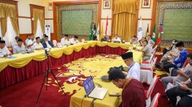 Rapat Persiapan Pelaksanaan Gugus Tugas Reforma Agraria (GTRA) Summit Tahun 2023 di Gedung Daerah Tanjungpinang. (FOTO: Diskominfo Kepri)