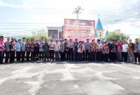 Apel Deklarasi Penanganan dan Penanggulangan Karhutla di Kecamatan Kundur. (Foto: Humas Timah)