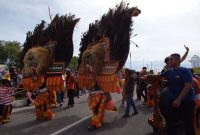 Berbagai seni dan kebudayaam ramaikan Pawai Taaruf STQH ke-X Provinsi Kepulauan Riau di Coastal Area, Kabupaten Karimun, Selasa (9/5/2023). (Foto: Kepriheadline.id)