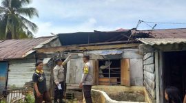 Belasan rumah di Kelurahan Timur dan Baran Barat diterjang angin puting beliung, Jumat (19/5/2023) dinihari. (Foto: Kepriheadline.id)