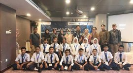 Peserta seleksi Program Kelas Beasiswa PT Timah saat mengikuti ujian seleksi di Batam. (Foto: Istimewa)