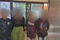 Empat remaja diamankan Polisi saat kepergok ngelem di kawasan Kelurahan Sei Lakam. Foto: kepriheadline.id