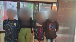 Empat remaja diamankan Polisi saat kepergok ngelem di kawasan Kelurahan Sei Lakam. Foto: kepriheadline.id