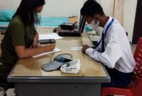 Hadi Syahputra saat mengikuti rangkaian test yang diberikan oleh team Beasiswa PT Timah