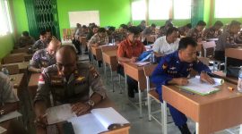 68 Personil Polres Karimun Jalani Tes Psikologi Sebagai Syarat Pemegang Senjata. (Foto: Humas Polres Karimun)
