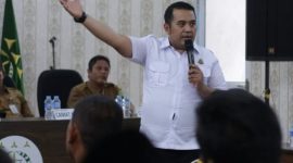 Kacabjari Moro Haryo Nugroho memberikan penyuluhan dalama FGD bersama Stakeholeder Kecamatan Moro. (Foto: Istimewa)
