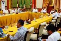 Pemerintah Provinsi Kepri bersama Pemerintah Kabupaten Karimun dan Bandara RHA Karimun menggelar rapat koordinasi membahas pengembangan Bandara di Gedung Daerah, Tanjungpinang. Foto: istimewa