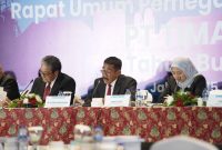 Rapat Umum Pemegang Saham Tahunan  (RUPST) PT Timah di Ballroom Hotel Borubudur, Jakarta. Foto: Humas PT Timah