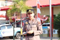 Waka Polres Karimun Pimpin Apel Satkamling 2023. Foto: Humas Polres Karimun