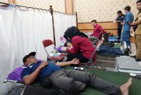 Kegiatan Donor Darah Bulan Bakti ke-47 PT Timah Tbk. Foto: Humas Timah