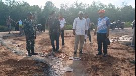 Bupati Rafiq Tinjau Progres Pengerjaan Pembangunan Fisik TMMD ke-117. Foto: Kepri Headline