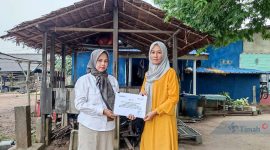 Tim PPM PT Timah serahkan bantuan ke sanggar Seni Gema Budaya Setunak. Foto: Istimewa