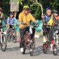 Bupati Karimun dalam event bersepeda di Karimun beberapa waktu lalu. Foto: Dokumen