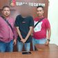 Pelaku pencurian dengan pemberatan Abdul Jalil menjalani pemeriksaan di Polsek Meral. Foto: Istimewa