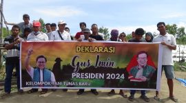 Relawan Kelompok Tani Tunas Baru mendeklarasikan dukungan ke Gus Muhaimin untuk maju ke Pilpres 2024. Foto: Istimewa