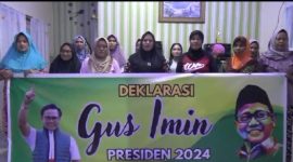 Relawan Majelis Taklim Al-Furqon deklarasi dukungan ke Gus Imin maju di Pilpres 2024. Foto: Istimewa