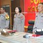 Polres Karimun menggelar Latpraops Patuh Seligi 2023 dipimpin Wakapolres Karimun Kompol Petra Tumengkol. Foto: Istimewa