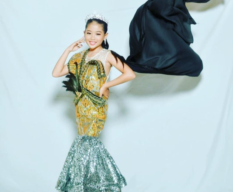 Naura Nur Afifa (10) Perwakilan Kepri di Festival Batik Indonesia 2023 di Jakarta. Foto: Istimewa