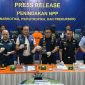 KPPBC TMP B Menggelar Press Rilis penegahan penumpang membawa narkotika di Pelabuhan Internasional Karimun. Foto: kepriheadlinr.id