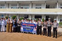 Kegiatan Police Goes To School dilaksanakan oleh Satlantas Polres Karimun. Foto: Istimewa