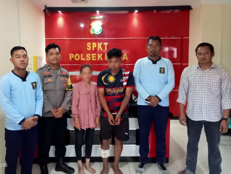 Polsek Kundur Barat menggelar Konfrensi Pers atas pengungkapan kasus Curanmor di Kundur. Foto: Istimewa