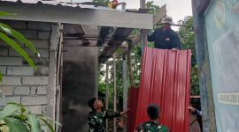Progres Pembangunan RTLH Program TMMD Capai 77 Persen. Foto: Satgas TMMD