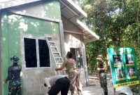 Satgas TMMD merampungkan pengerjaan Program RTLH di Kecamatan Buru. Foto: Istimewa