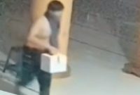 Tangkapan layar rekaman CCTv Masjid.