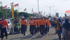 Pelaksanaan Lomba Gerak Jalan 10 Km di Coastal Area. Foto: rr
