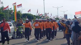 Pelaksanaan Lomba Gerak Jalan 10 Km di Coastal Area. Foto: rr