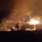 Kebakaran lahan di kawasan Kampung Harapan Kelurahan Harjosari. Foto Rr