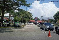 Kawasan parkir Pelabuhan Domestik Karimun mulau dikosongkan jelang pelaksanaan GTRA Summit 2023. Foto: istimewa