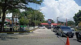 Kawasan parkir Pelabuhan Domestik Karimun mulau dikosongkan jelang pelaksanaan GTRA Summit 2023. Foto: istimewa