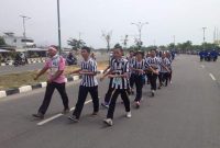 Lomba gerak jalan di Karimun. Foto: Facebook Karimun Corner