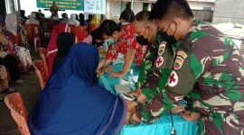 Satgas TMMD ke-117 berikan penyukuhan KB Kesehatan dan Stunting. Foto: Satgas TMMD
