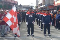 JKK Ikuti Lomba Gerak Jalan di Kecamatan Kundur, dalam rangka memeriahkan HUT ke-78 RI. Foto: Istimewa