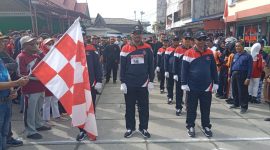 JKK Ikuti Lomba Gerak Jalan di Kecamatan Kundur, dalam rangka memeriahkan HUT ke-78 RI. Foto: Istimewa